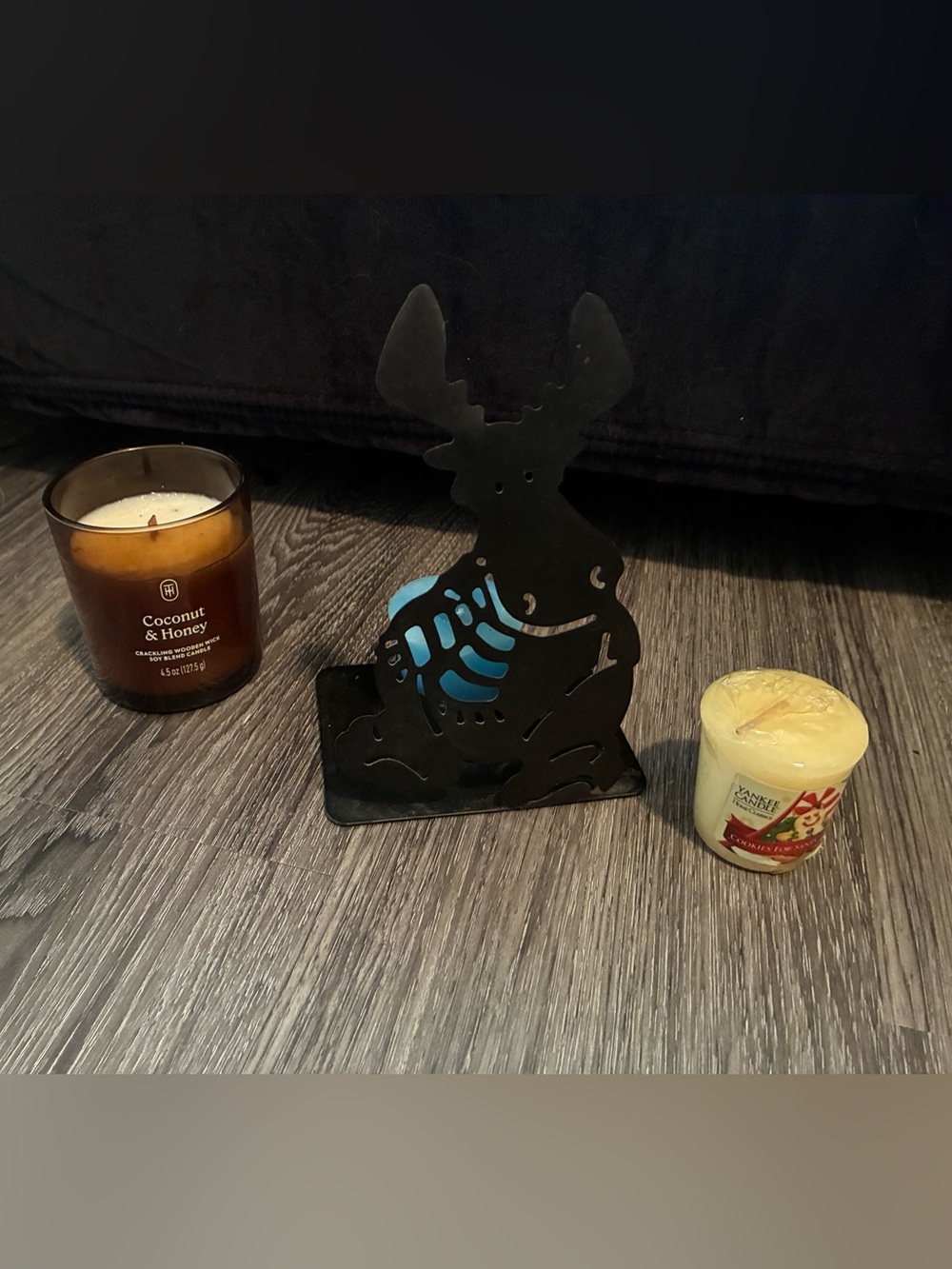 Yankee Candle Black Moose Metal Tea Light Holder